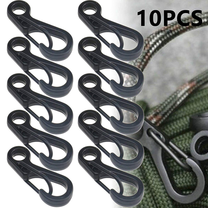 Outdoor Adventure Backpack - 10 pçs/lote mini mosquetão paracord tático