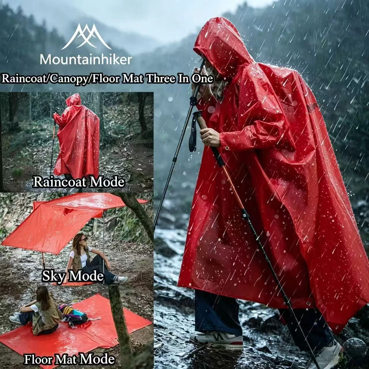 Outdoor Adventure Windbreaker - Capa de Chuva 3 em 1