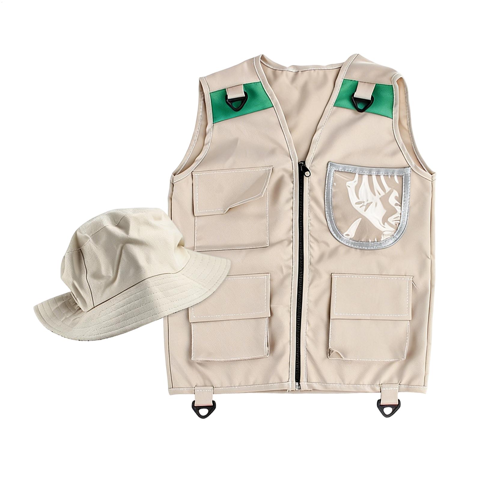 Outdoor Adventure Activities For Kids - Colete e Chapéu de Fantasia Infantil,