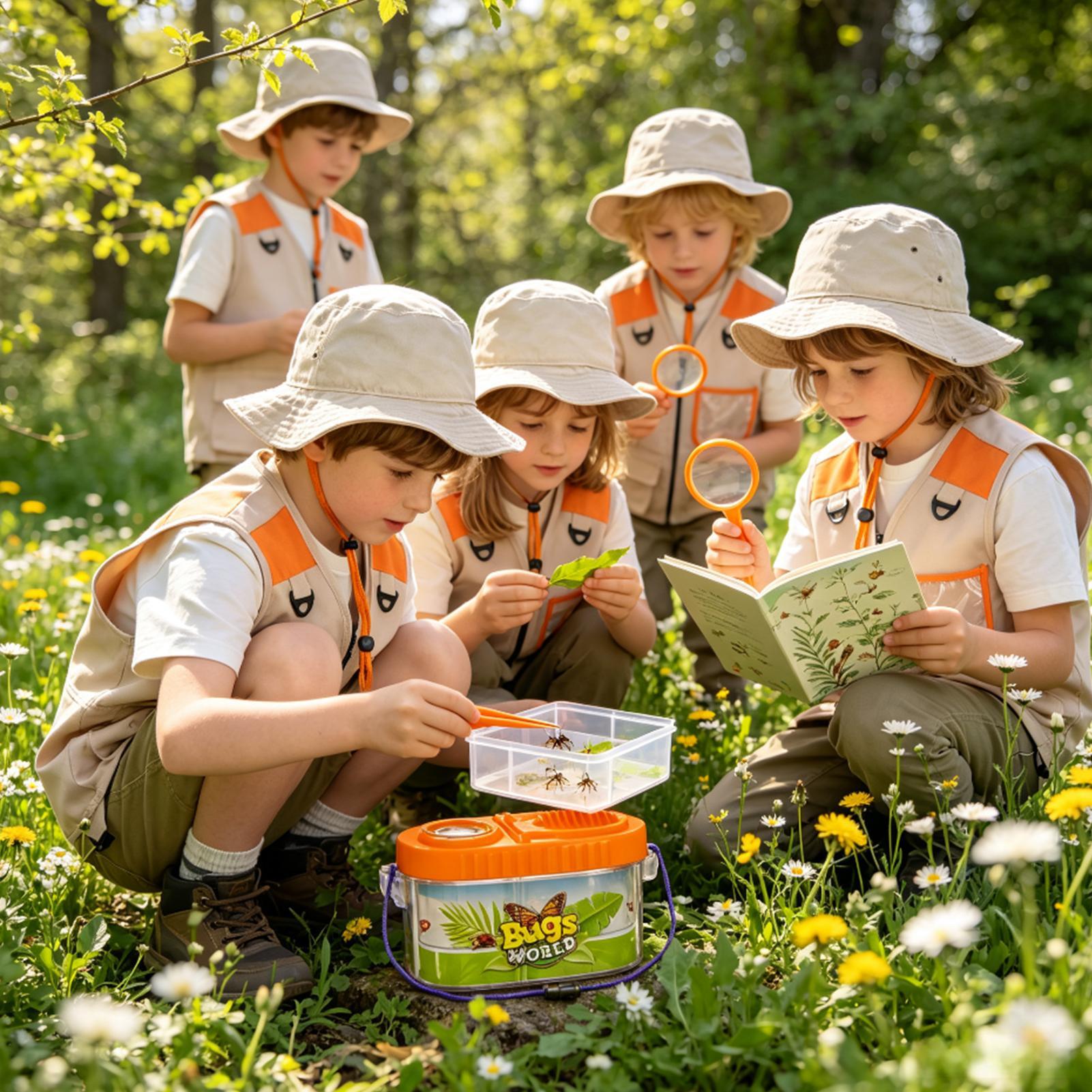 Outdoor Adventure Activities For Kids - Kit de Aventura Infantil com Lente