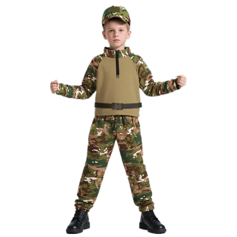 Outdoor Adventure Wear - Crianças adultos camuflagem sapo outfit verão