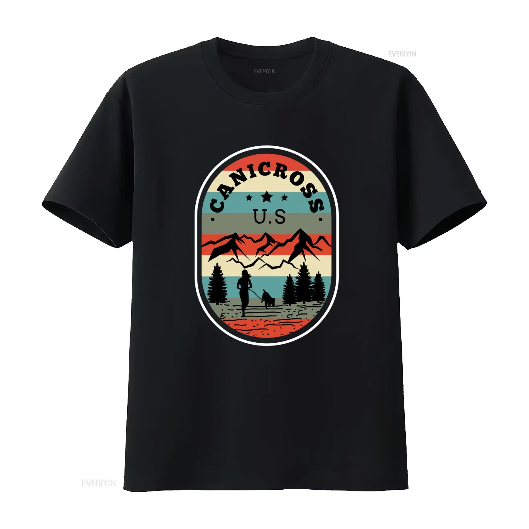 Outdoor Adventure Wear - Camiseta U.S. Canicross Trail Running para