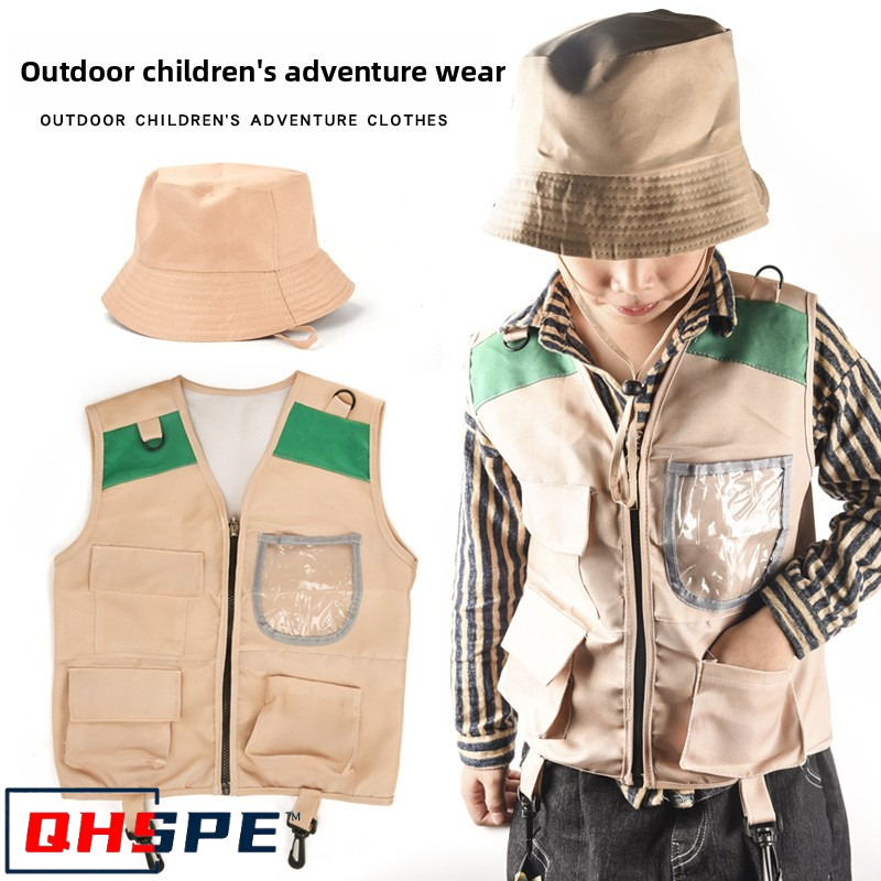 Outdoor Adventure Activities For Kids - Crianças explorador colete e chapéu traje