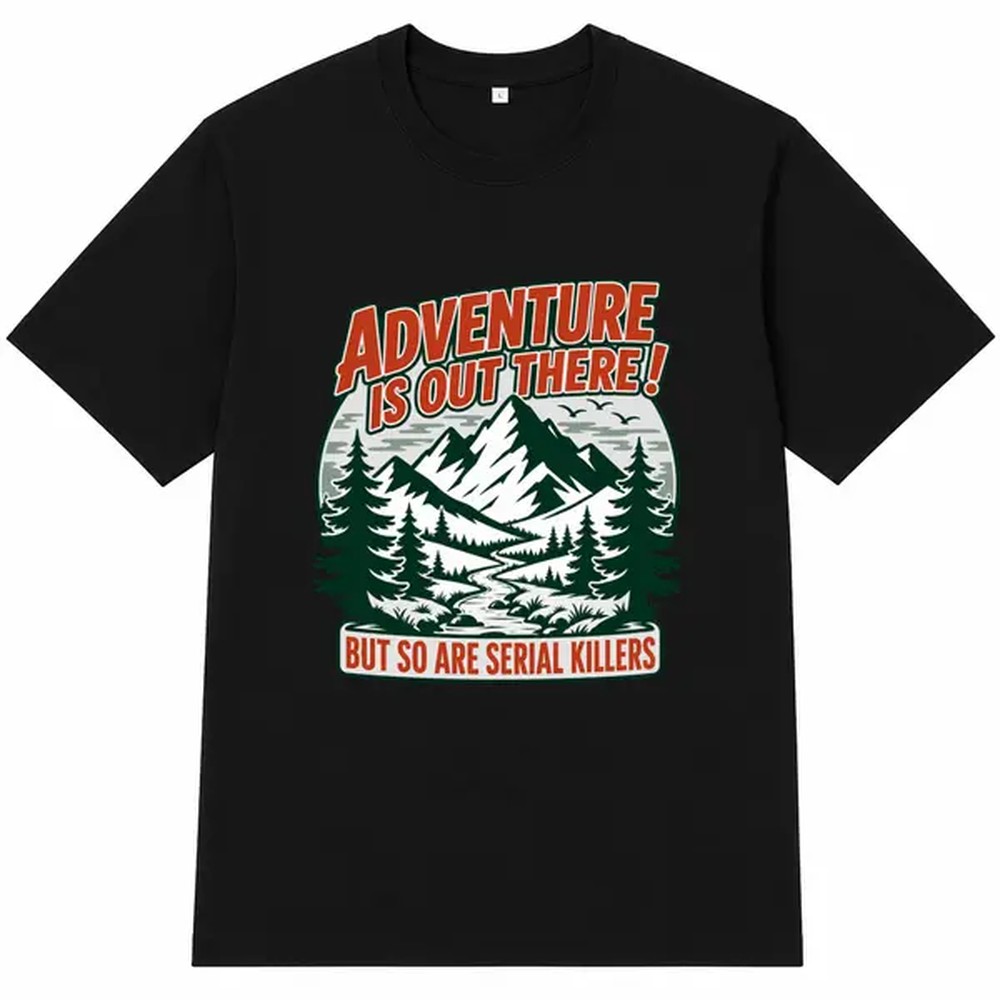 Camiseta Preta com Estampa de  - Outdoor Adventure Wear avaliação e preço