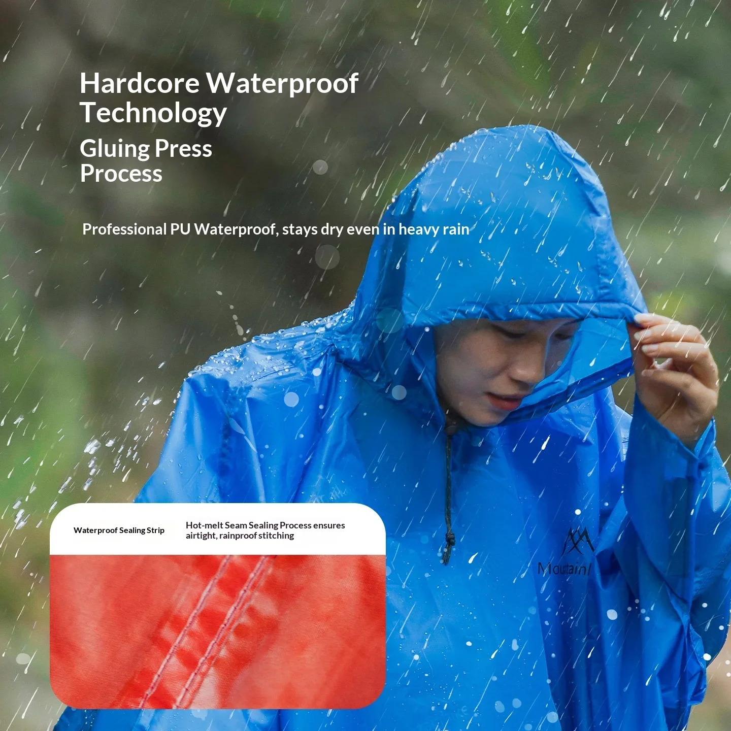 Capa de Chuva 3 em 1 Mountainh - Outdoor Adventure Windbreaker avaliação e preço