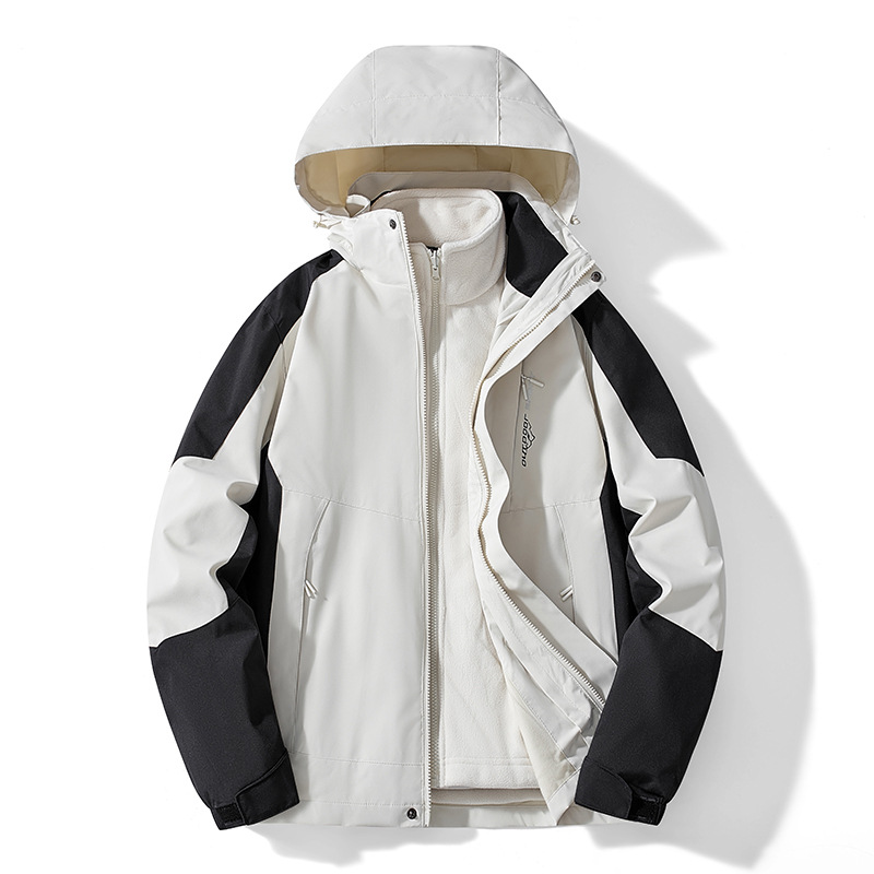 Jaquetas de caminhada 3 em 1 e - Outdoor Adventure Windbreaker avaliação e preço