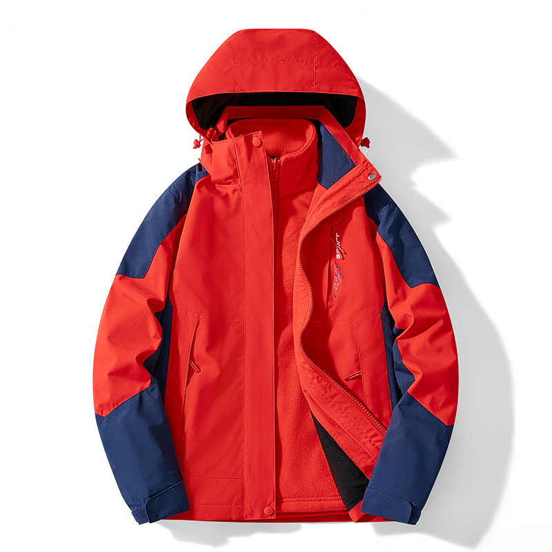 Jaquetas de caminhada 3 em 1 e - Outdoor Adventure Windbreaker avaliação e preço