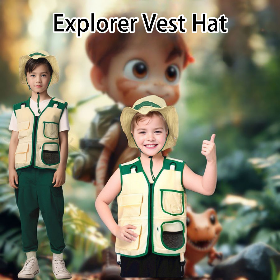 Colete e chapéu para campismo  - Outdoor Adventure Activities For Kids avaliação e preço