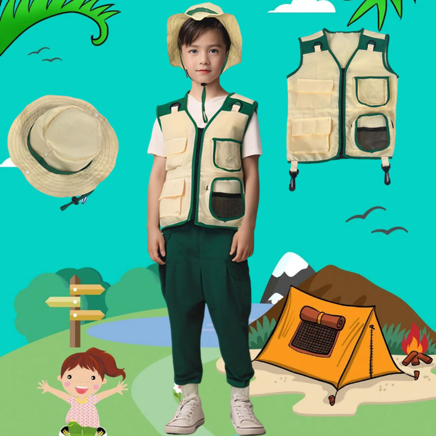 Colete e chapéu para campismo  - Outdoor Adventure Activities For Kids avaliação e preço