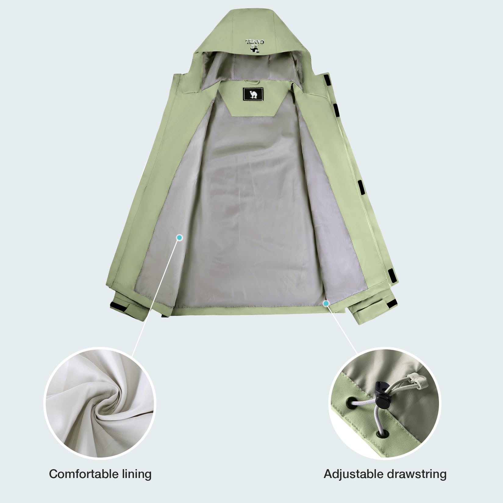 Jaquetas de chuva masculinas G - Outdoor Adventure Windbreaker avaliação e preço